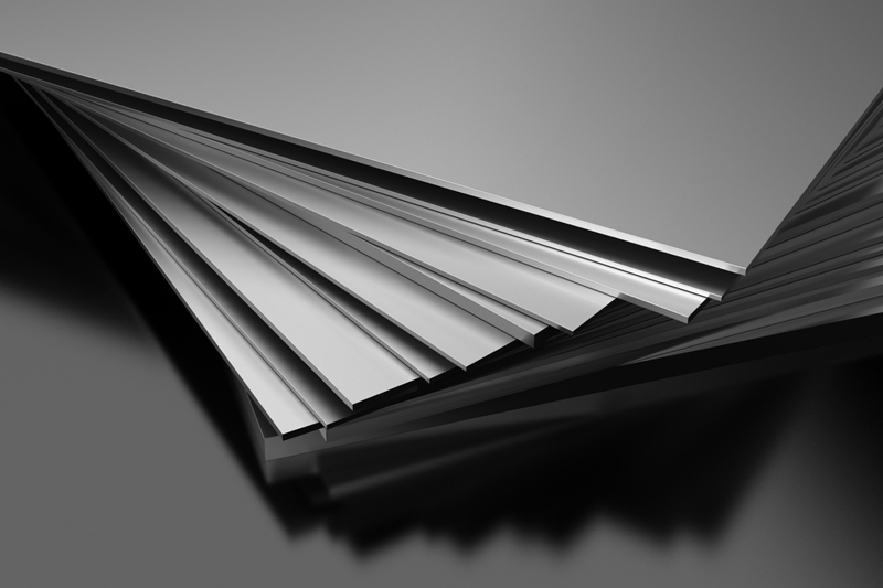 Stack of aluminum sheets